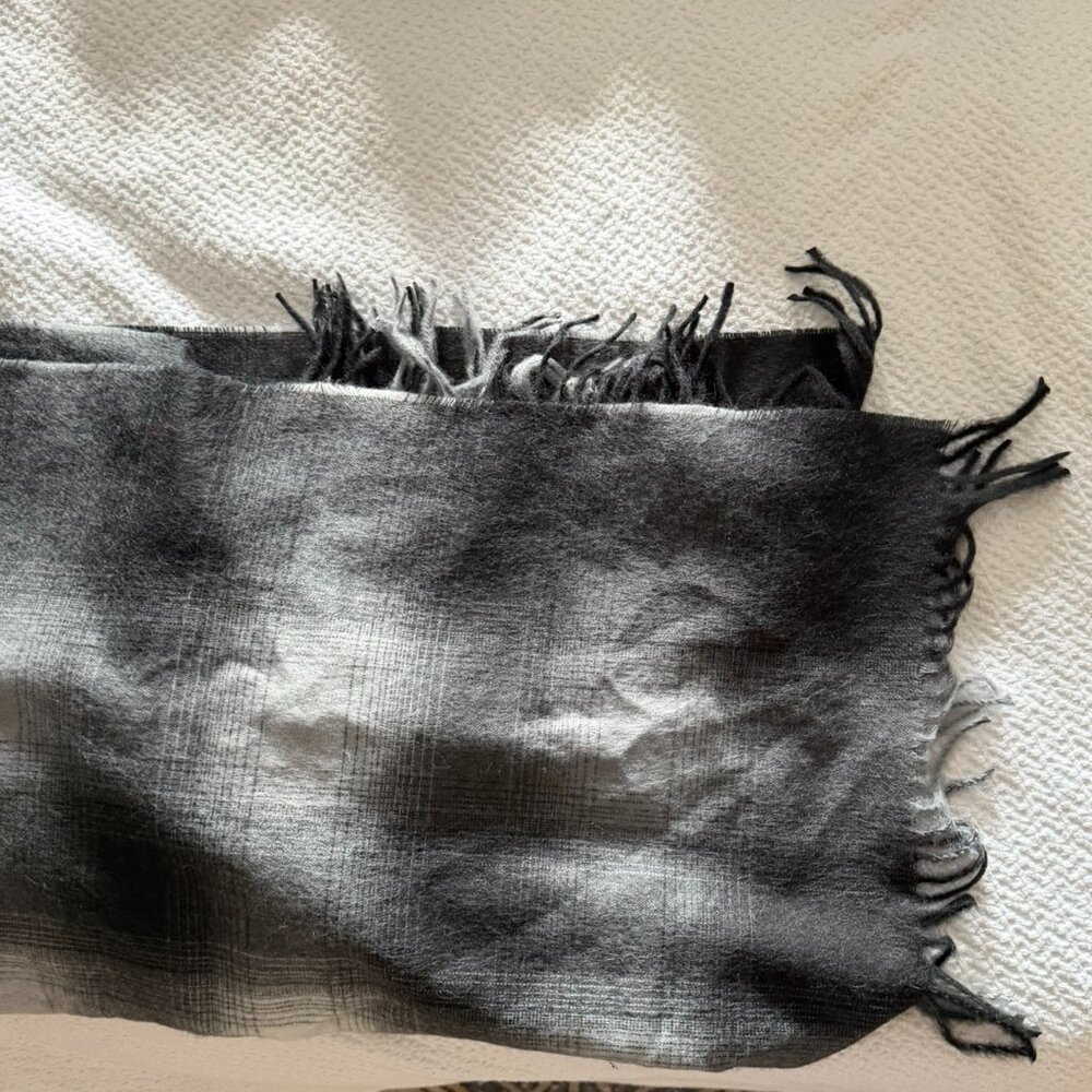 Black Patterned Scarf